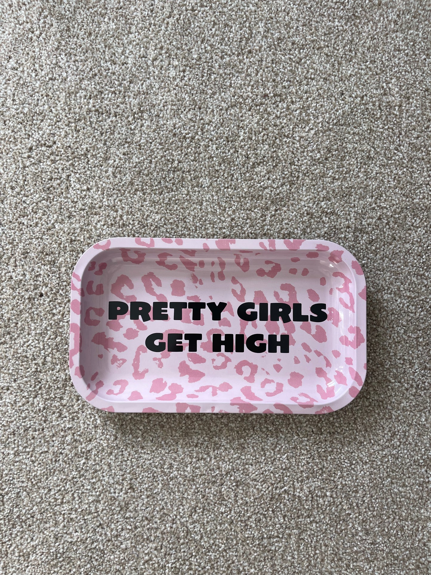 PGGH pink leopard tray