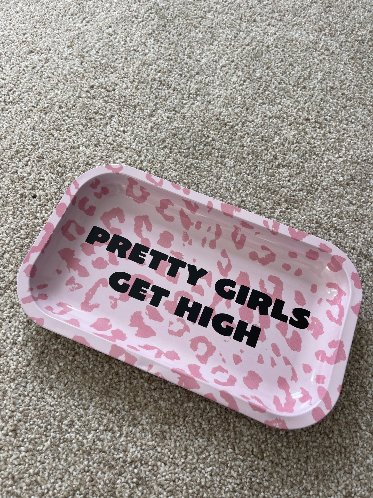PGGH pink leopard tray