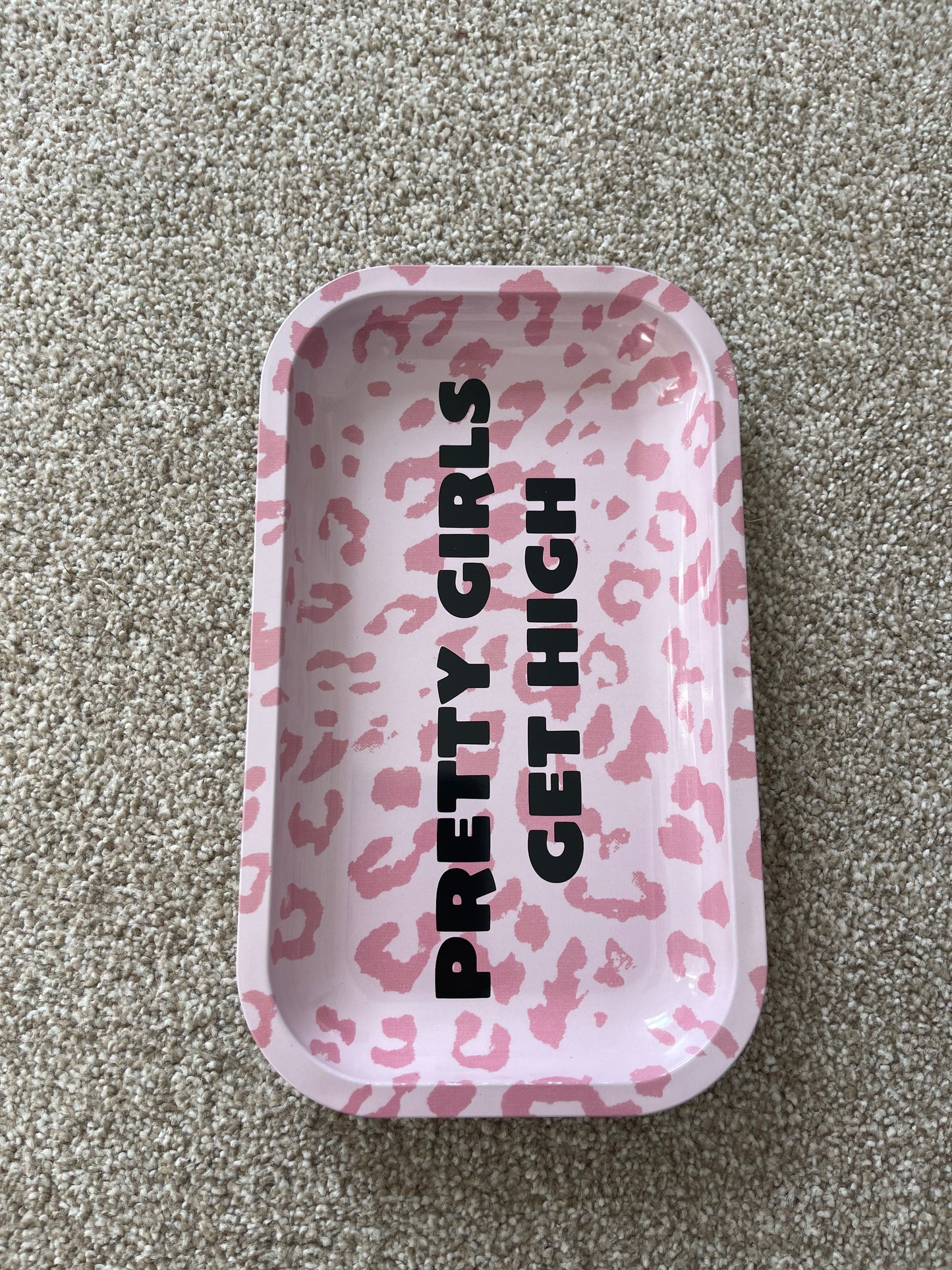 PGGH pink leopard tray